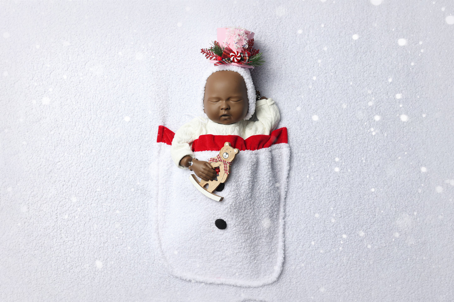 Bonnet Little Snowman - Version Pinky - Modèle I