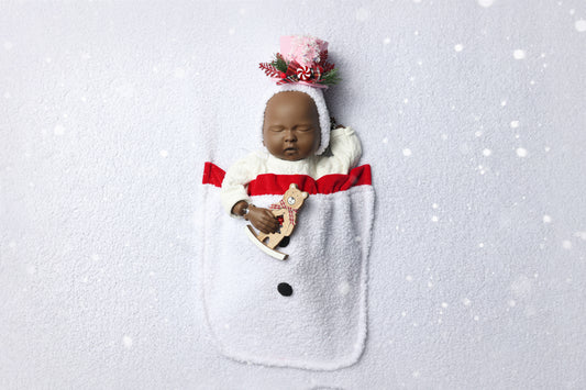 Bonnet Little Snowman - Version Pinky - Modèle I