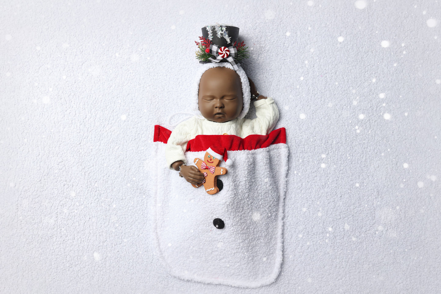Bonnet Little Snowman - Version Black - Modèle I