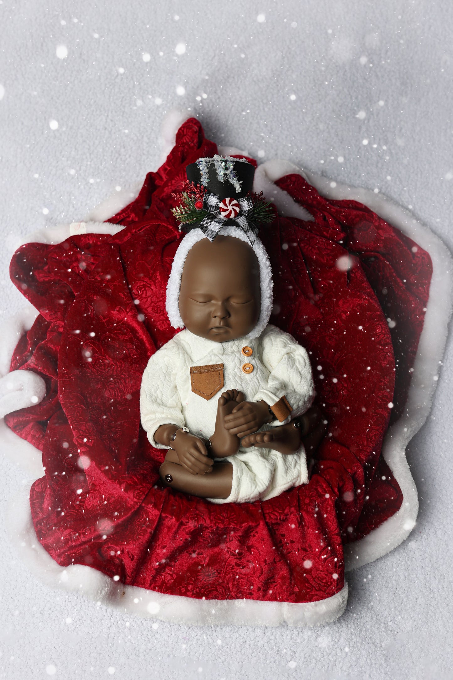 Bonnet Little Snowman - Version Black - Modèle I