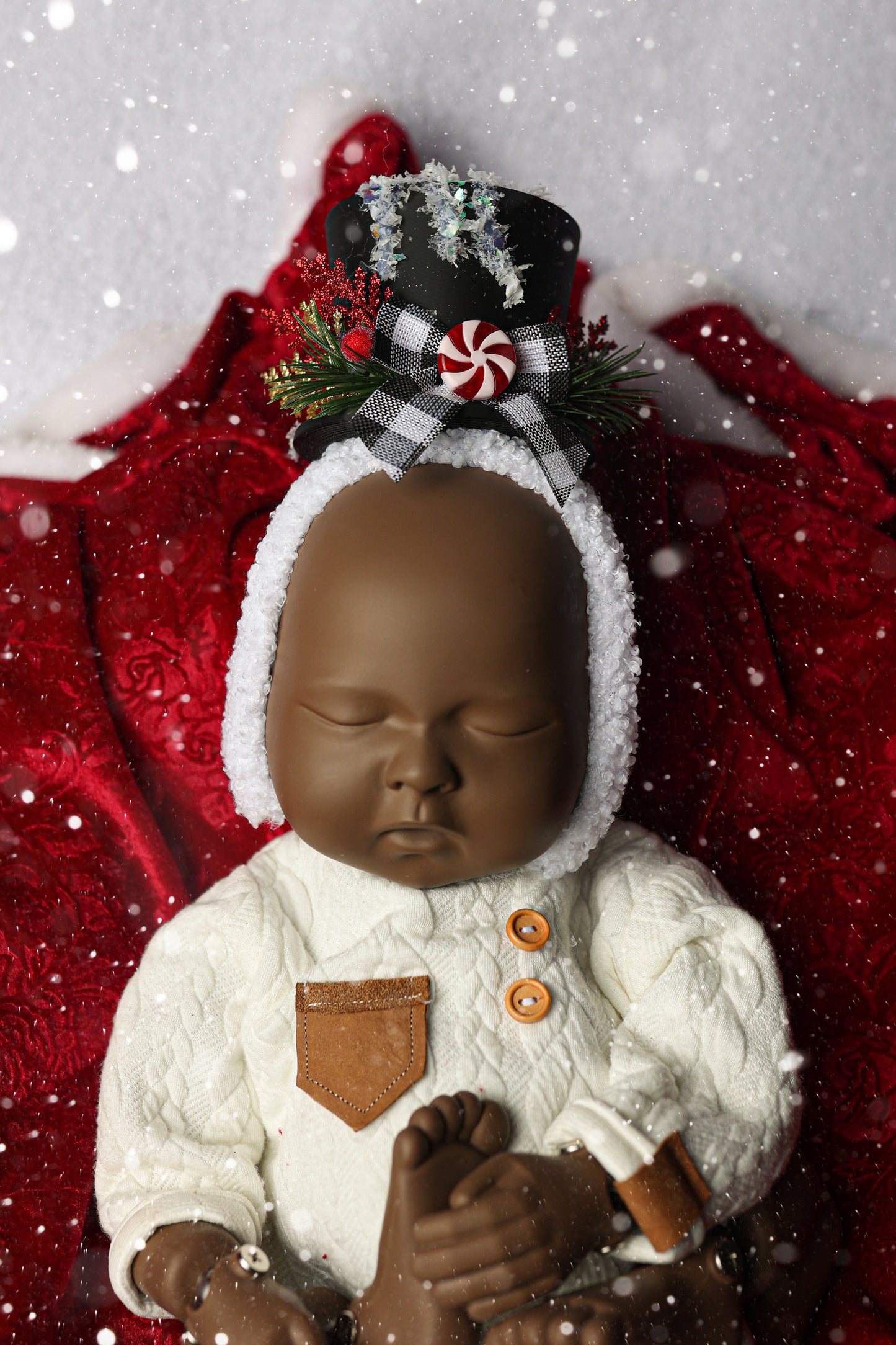 Bonnet Little Snowman - Version Black - Modèle I