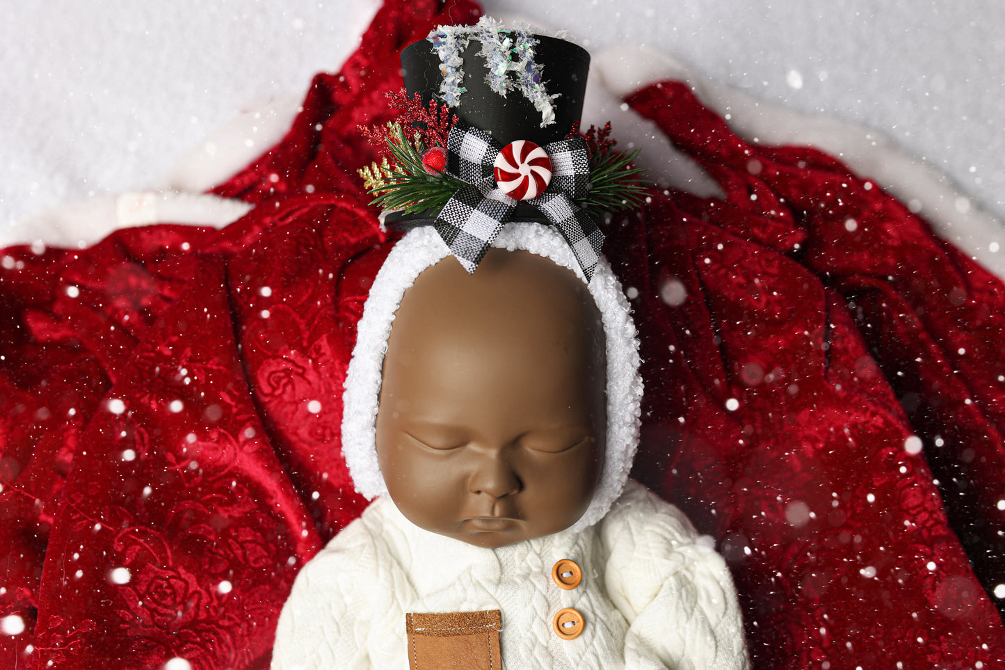 Bonnet Little Snowman - Version Black - Modèle I