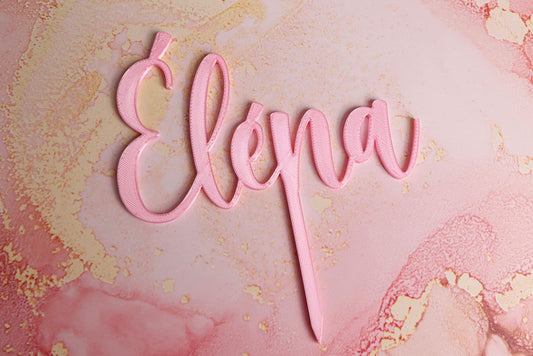 RTS - Cake Topper Personnalisé « Éléna »