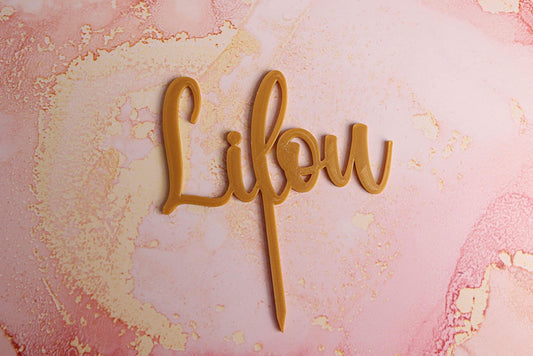 RTS - Cake Topper Personnalisé « Lilou »