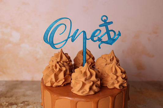 Cake Topper Navy One
