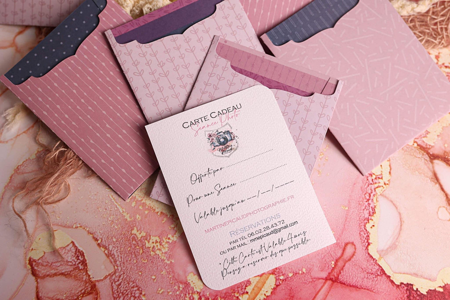 Lot de 10 Cartes Cadeaux Personnalisées