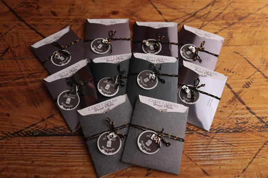 Lot de 10 Cartes Cadeaux Personnalisées - Collection Prestige Charbon
