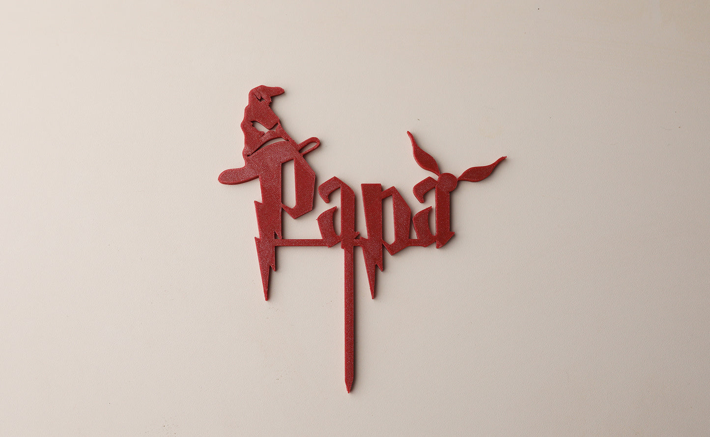 Cake Topper "PAPA" façon Harry Potter