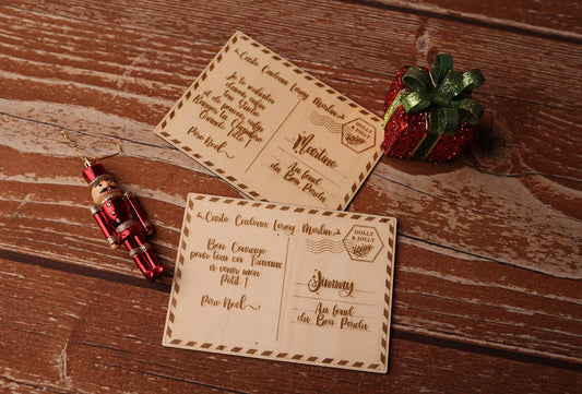 Carte Cadeau façon Carte Postale - Version Noël