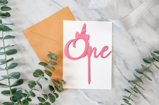 Cake Topper One Unicorn