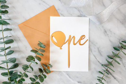 Cake Topper One Balloon